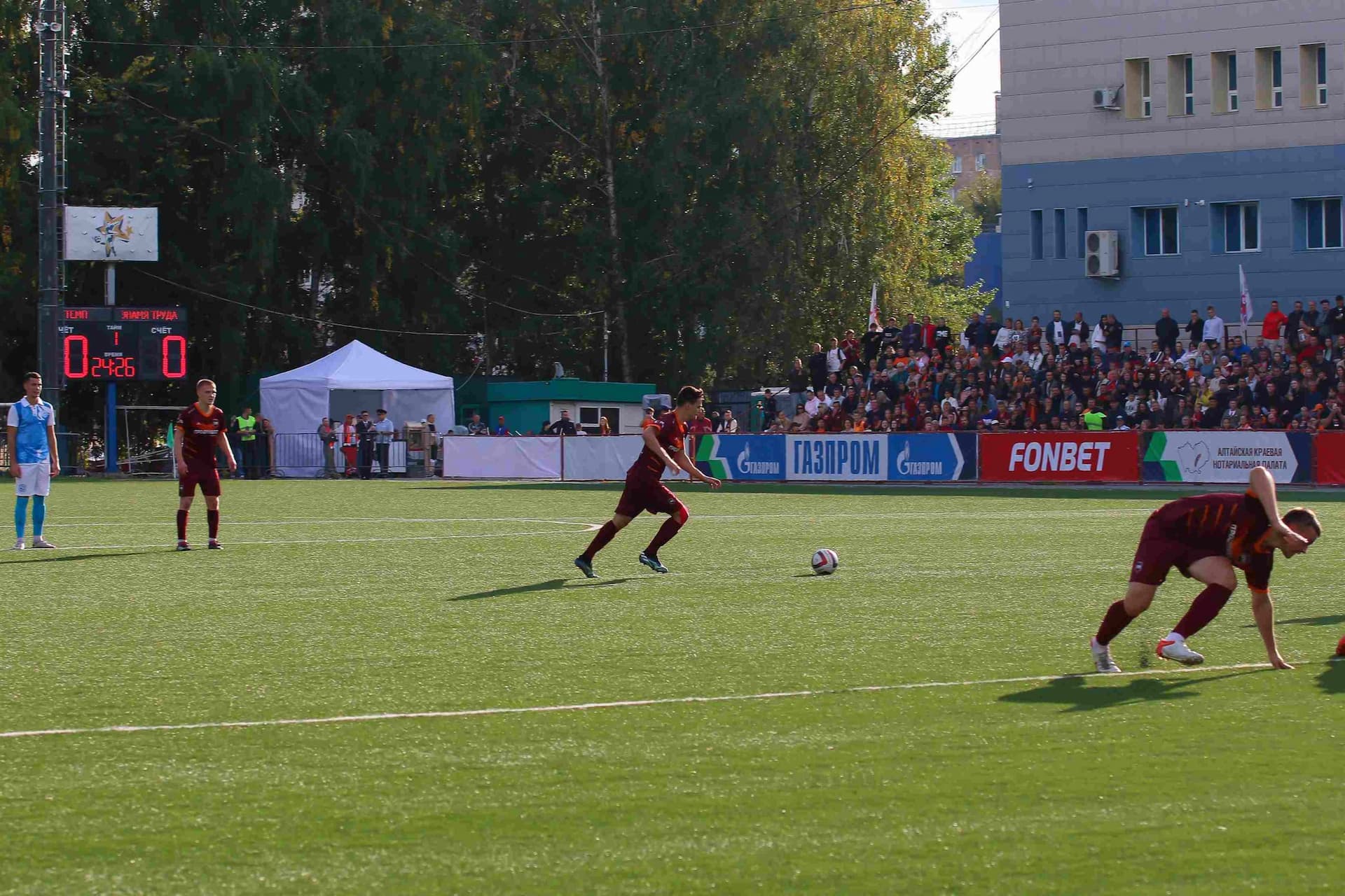 «Темп» 0:1 «Знамя Труда». FONBET Кубок России. 10.09.2025. СМИ: Владимир Мартынов («CX News»), Александр Чёрный («Алтайский спорт»), Виталий Барабаш (Сетевое издание "Толк"), Андрей Каспришин («Алтайская правда») — кадр 574