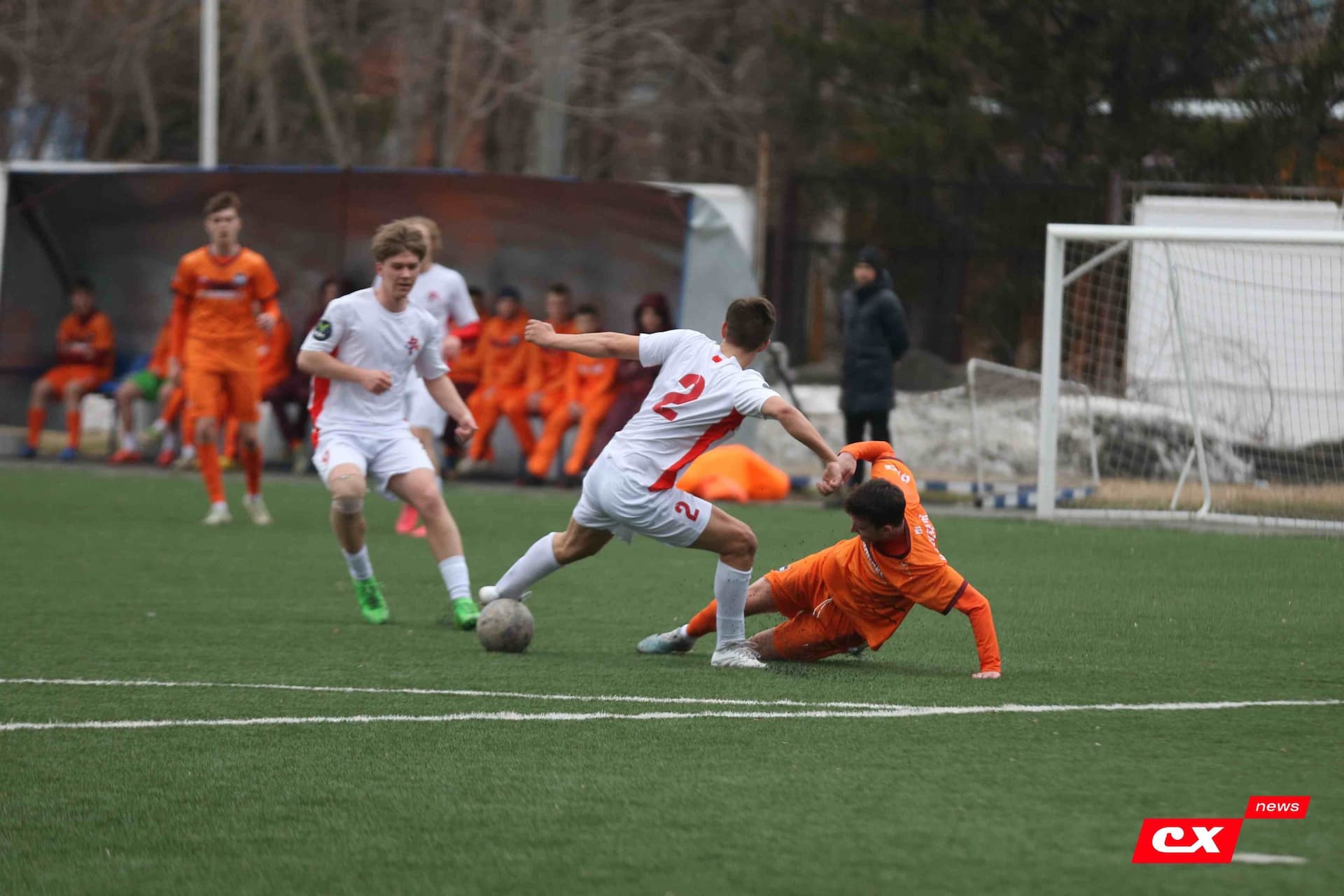 «Темп» 9:1 «Алтай». Турнир памяти В. Фомичёва. 1-й тур. 08.04.25. «CX News», В. Мартынов; «Алтайский спорт», А. Чёрный — кадр 133