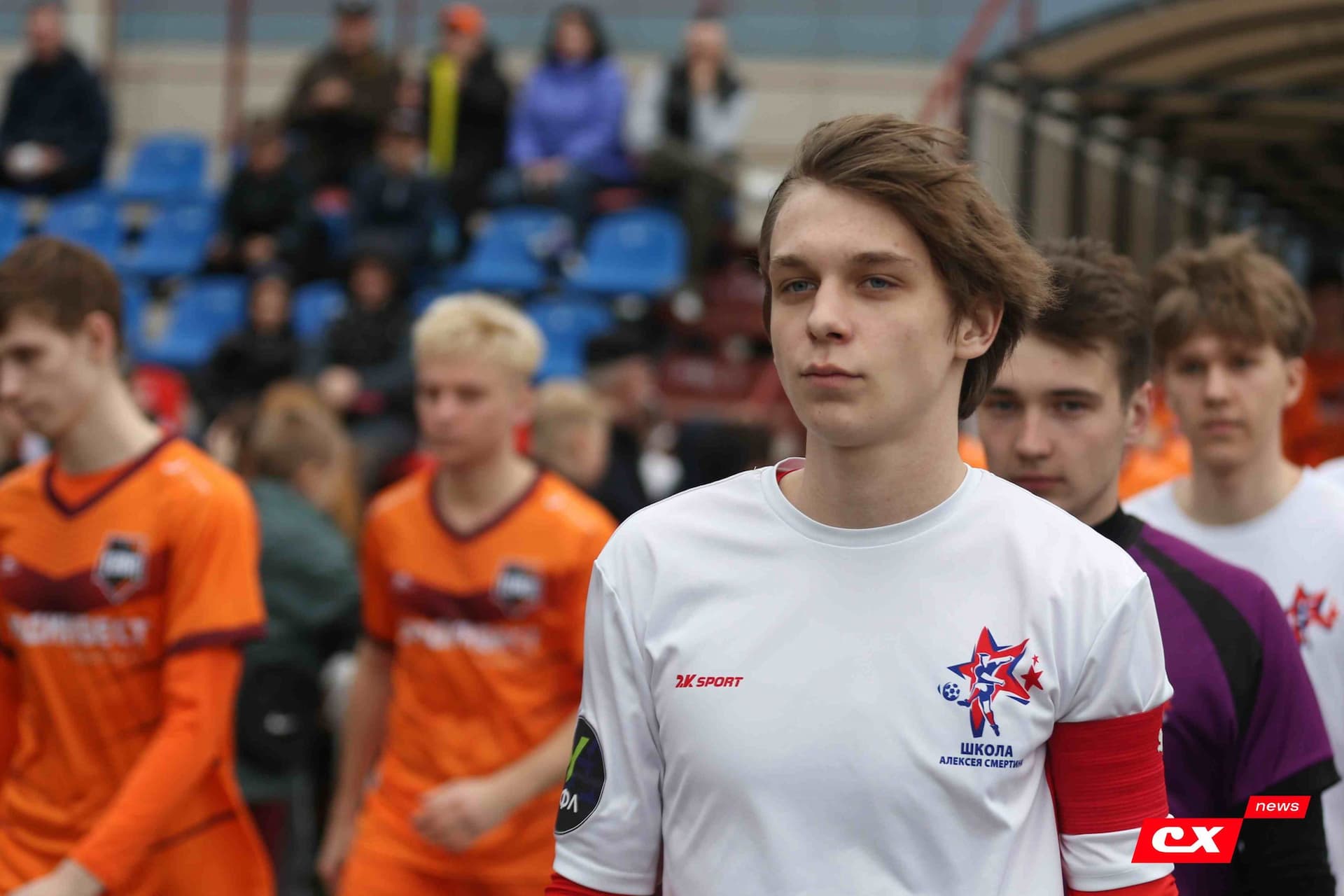 «Темп» 9:1 «Алтай». Турнир памяти В. Фомичёва. 1-й тур. 08.04.25. «CX News», В. Мартынов; «Алтайский спорт», А. Чёрный — кадр 61