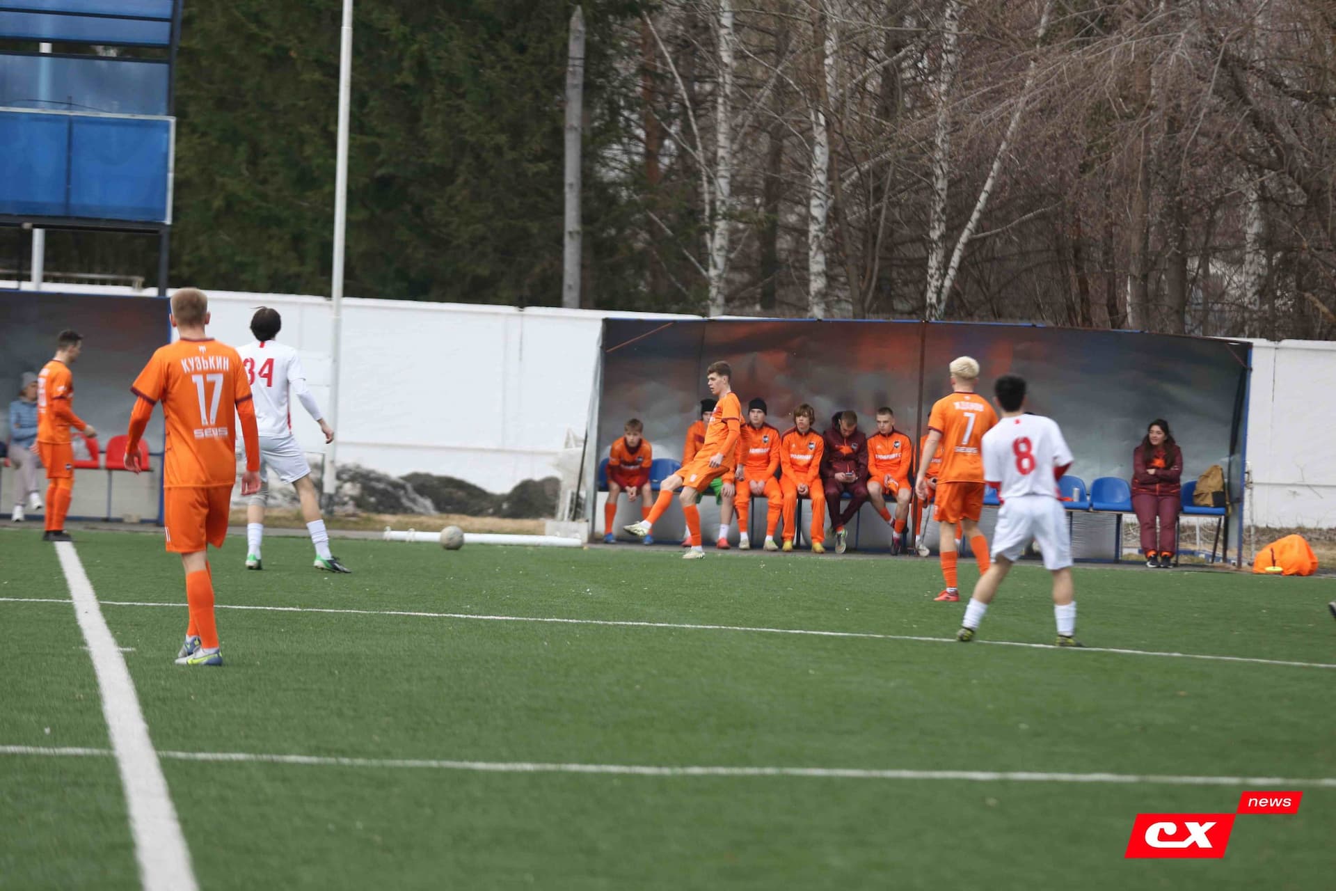 «Темп» 9:1 «Алтай». Турнир памяти В. Фомичёва. 1-й тур. 08.04.25. «CX News», В. Мартынов; «Алтайский спорт», А. Чёрный — кадр 83