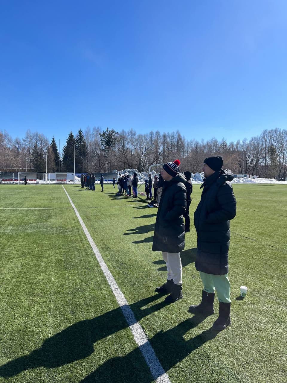 Иван Старков и Антон Киселёв посетили матч за Суперкубок победителей зимних краевых Олимпиад!