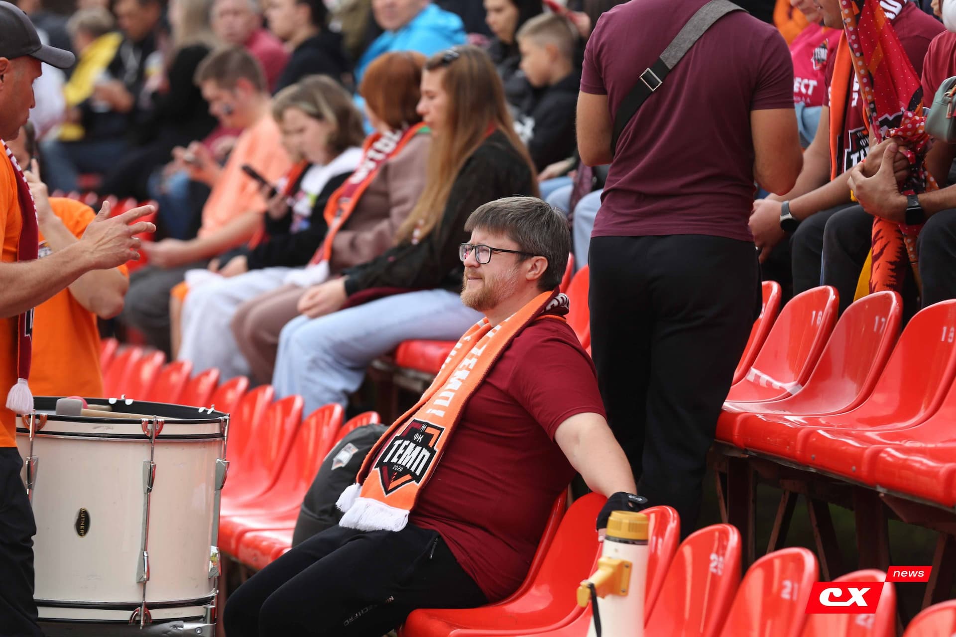 «Темп» 0:1 «Знамя Труда». FONBET Кубок России. 10.09.2025. СМИ: Владимир Мартынов («CX News»), Александр Чёрный («Алтайский спорт»), Виталий Барабаш (Сетевое издание "Толк"), Андрей Каспришин («Алтайская правда») — кадр 124