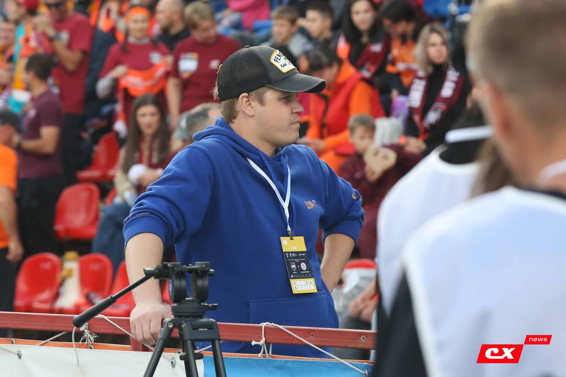 «Темп» 0:1 «Знамя Труда». FONBET Кубок России. 10.09.2025. СМИ: Владимир Мартынов («CX News»), Александр Чёрный («Алтайский спорт»), Виталий Барабаш (Сетевое издание "Толк"), Андрей Каспришин («Алтайская правда») — кадр 188