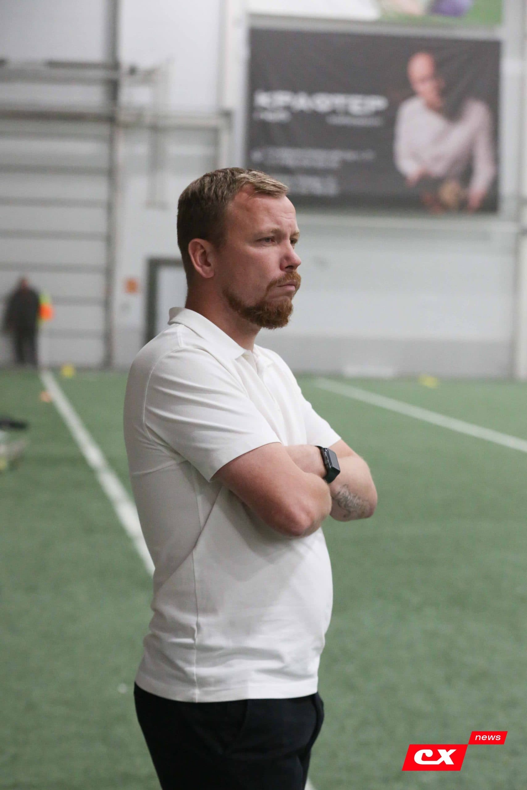 «Темп» 1:0 «Динамо-Барнаул-М». Третья лига. 05.10.2025. Александр Чёрный («Алтайский спорт»), Владимир Мартынов («CX News») — кадр 320