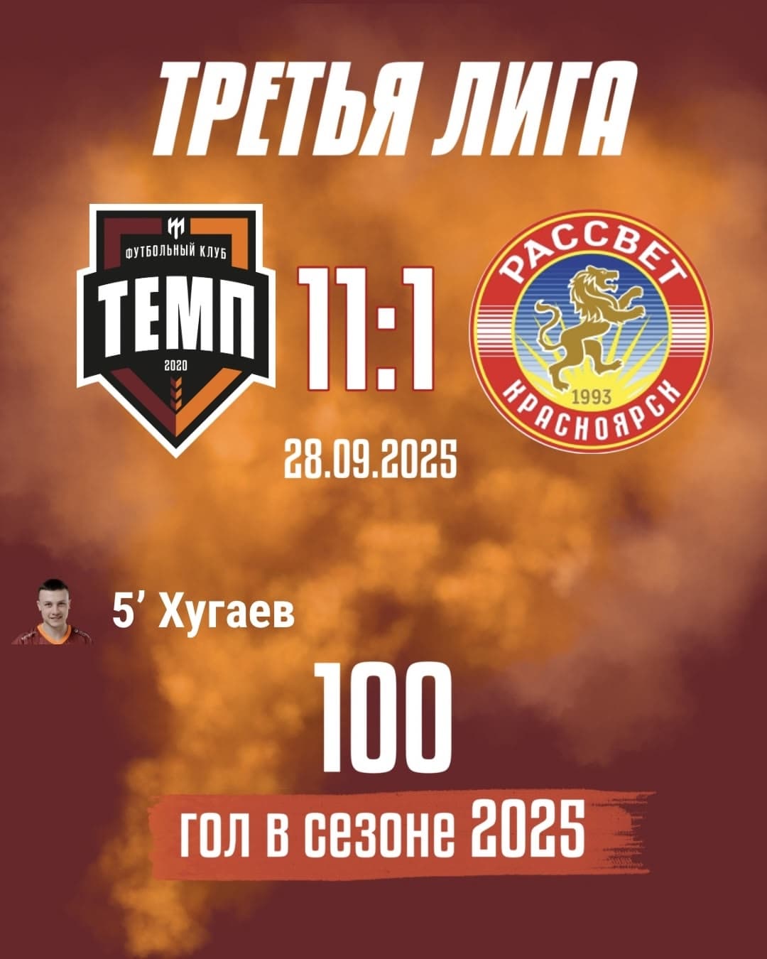 100 мячей за сезон — впервые в истории!